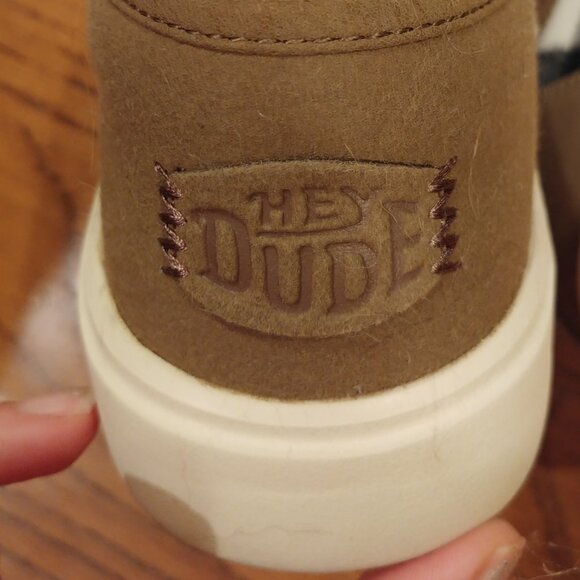 HEY DUDE black plaid women's slip-on shoes size W7 - Picture 5 of 11